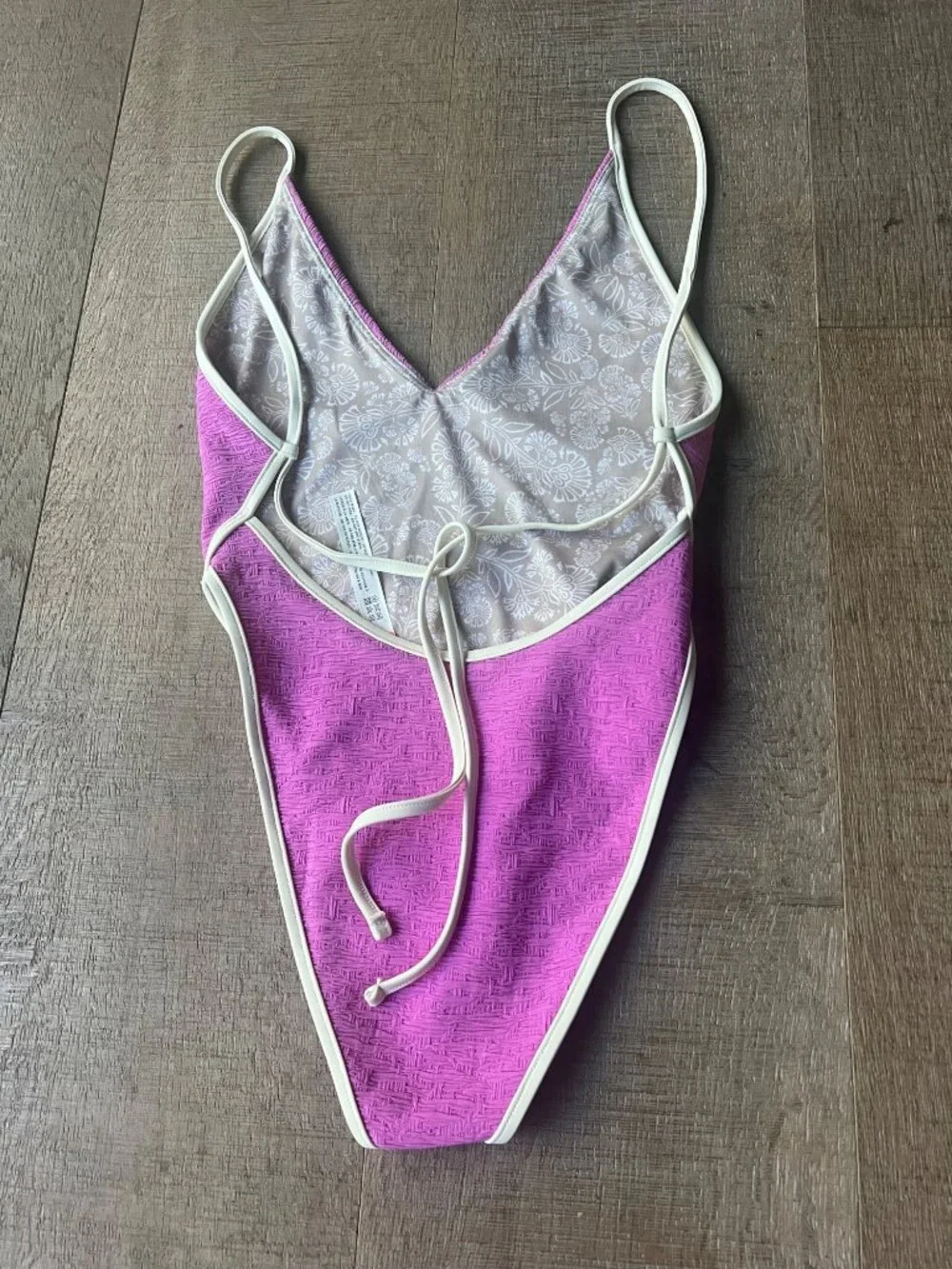 Free People Amber Jacquard One-Piece Swimsuit Fiji Flower size XS